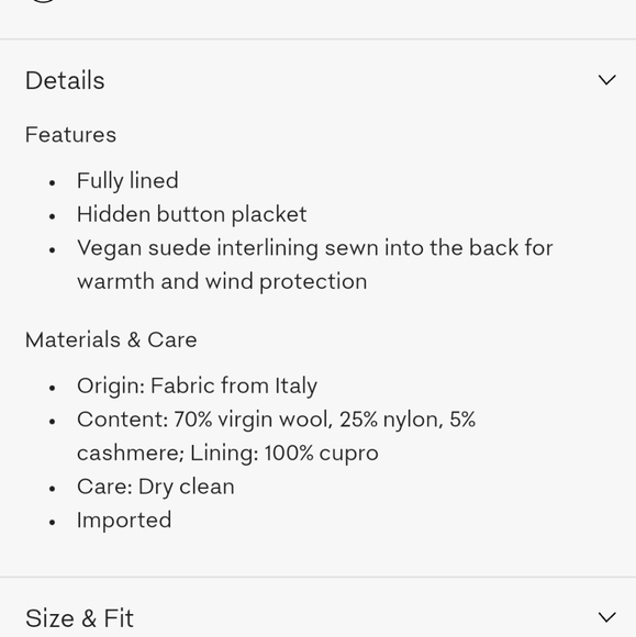 Aritzia Wilfred cocoon coat size M - Picture 5 of 11